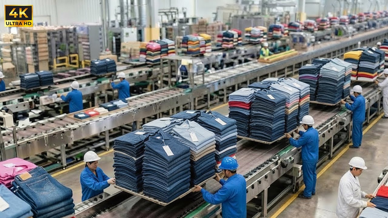 Inside the World's Largest Clothing Factory: From Plastic Bottles to High-End Apparel (Full Process)