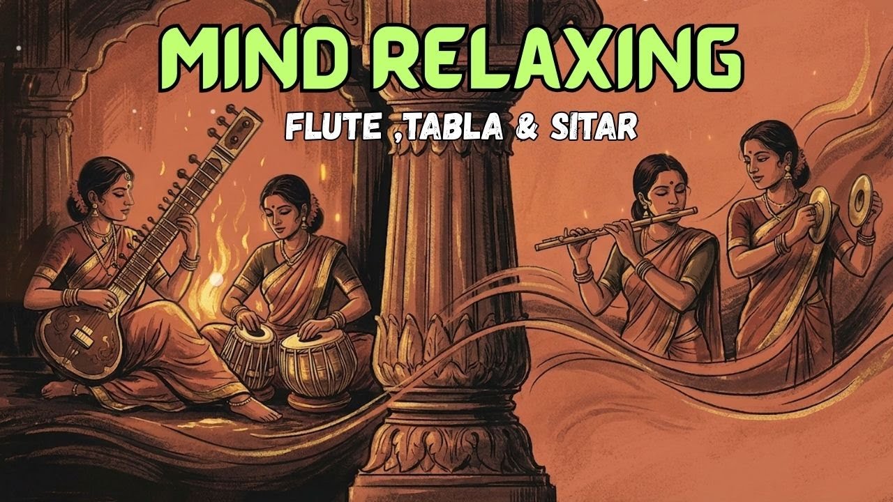 Mind Relaxing Flute Tabla and Sitar Compilation | Hindustani Instrumental Music - Vol - 15