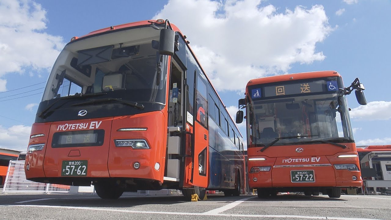 ＥＶバス普及へ&nbsp;効率的な充電システム　伊予鉄バスが四国電力と共同開発【愛媛】