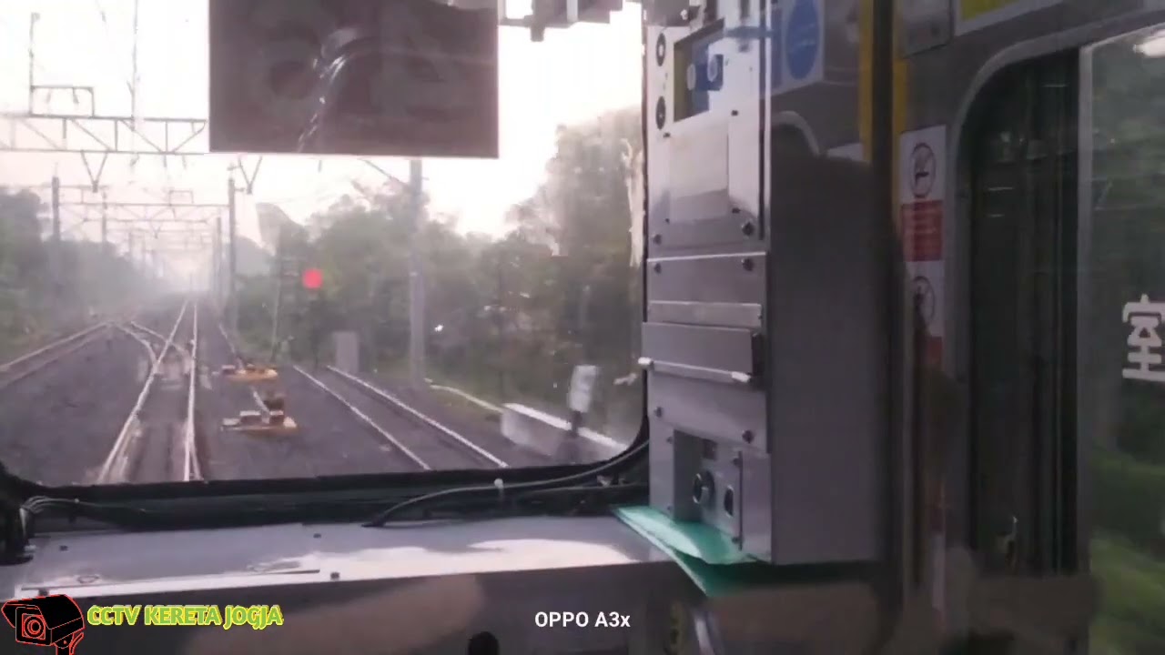 berasa Jadi Masinis  Kereta api full view Cabin Ride KRL jr 205 