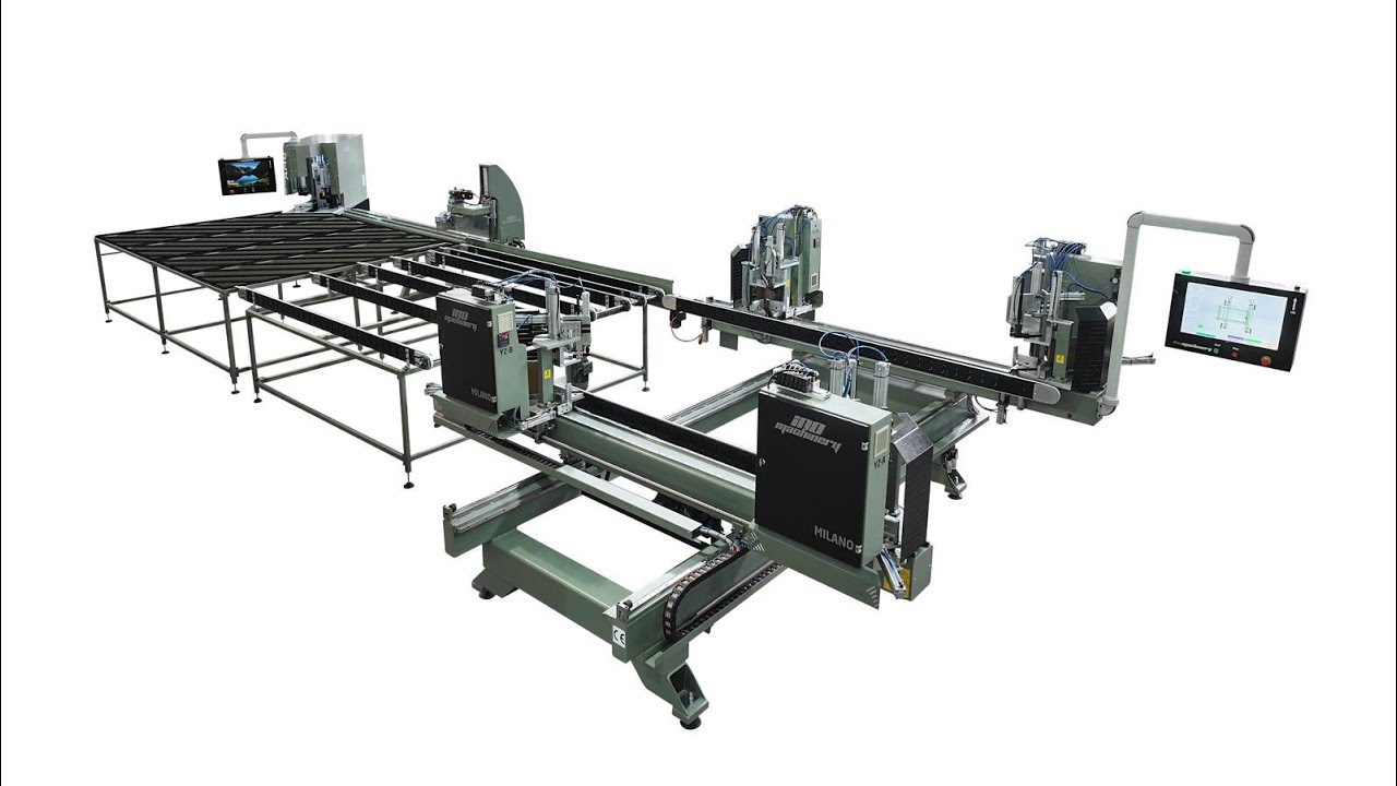 ino MILANO - PVC 4 Head CNC Welding and CNC Corner Cleaning Line with Turning Station