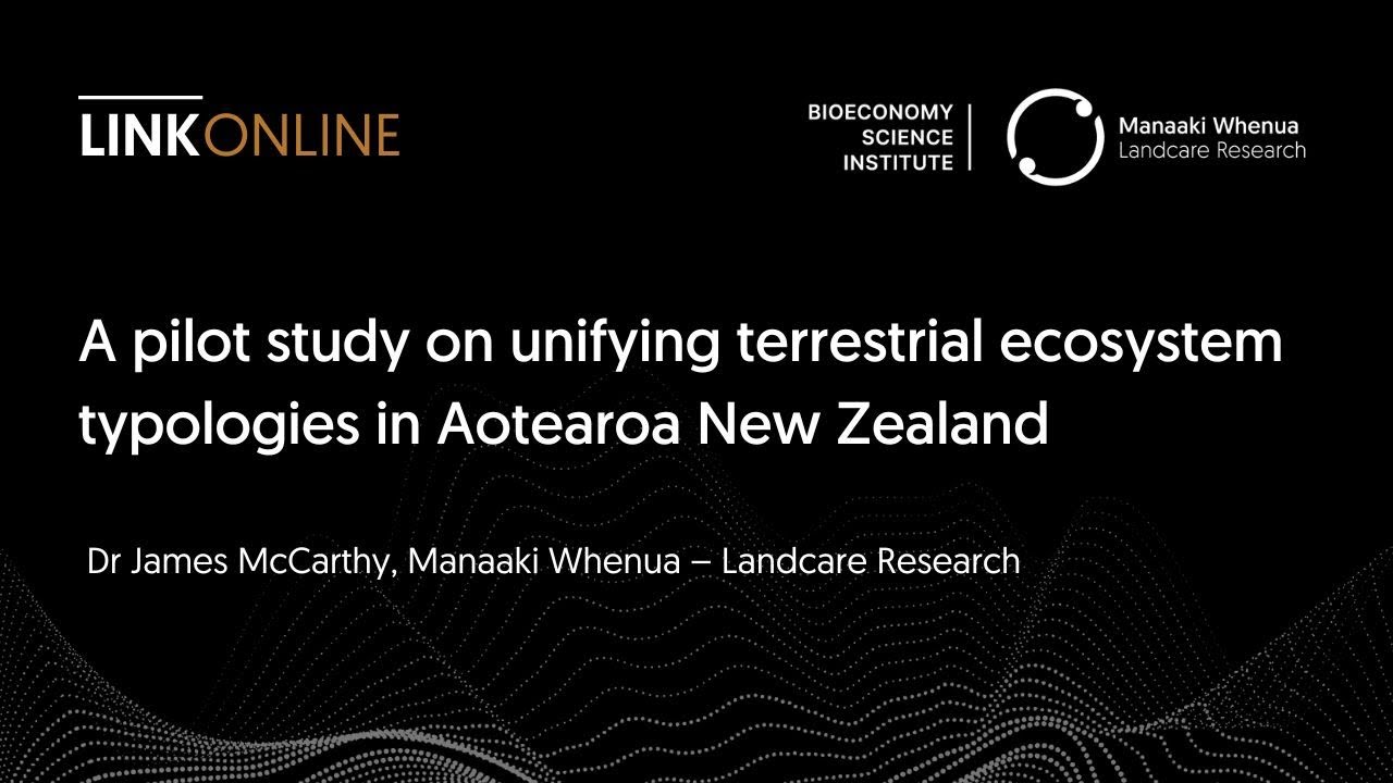 A pilot study on unifying terrestrial ecosystem typologies in Aotearoa New Zealand