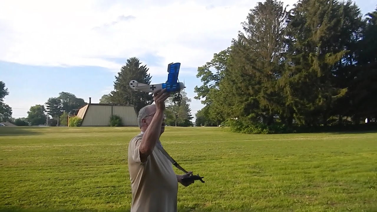 Guillows Fokker DR 1 Triplane converted to RC control
