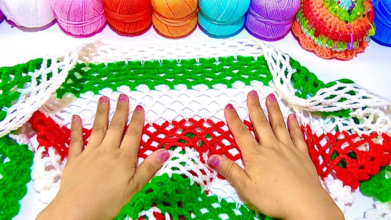 ¡IDEA SÚPER SENCILLA y ÚTIL!😍 CHAL TRICOLOR