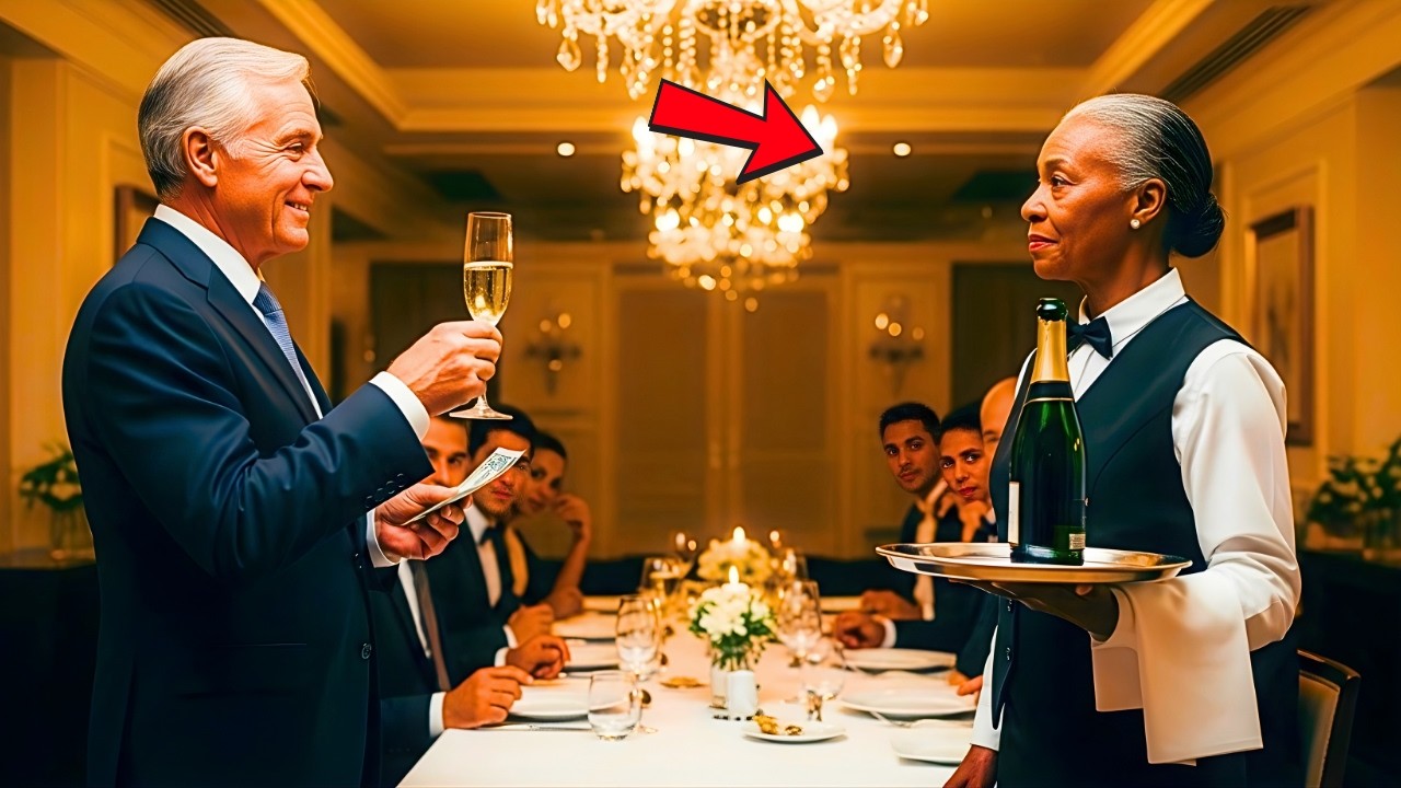 Arrogant Billionaire Mocked a Black Old Woman Waitress — Her Advice Stunned Him