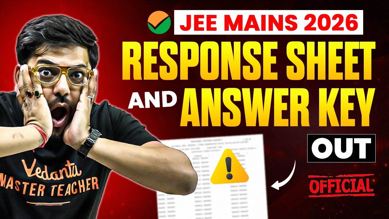 ❤️JEE 2026 Response Sheet Released 🚨 January Attempt ⚠️ Answer Key Challenge Window Open