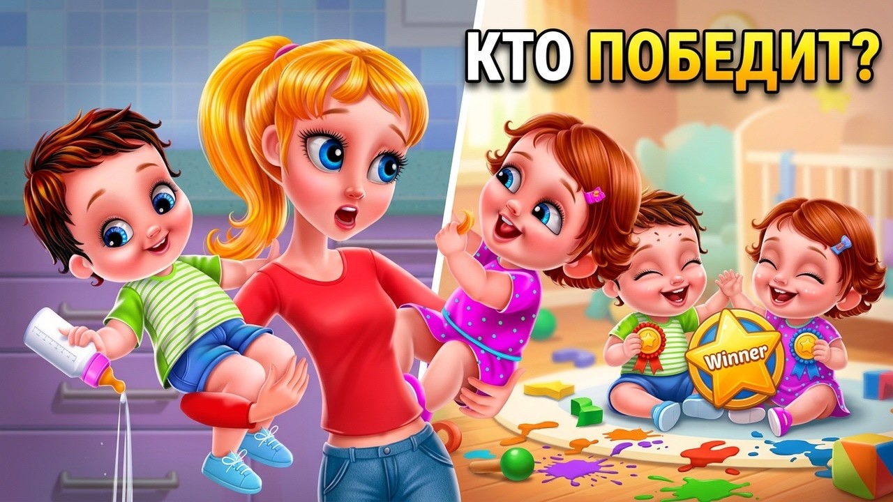 Первый день няни – Безумный денек с малышами в игре для детей от TabTale * Играем на Android и iOS