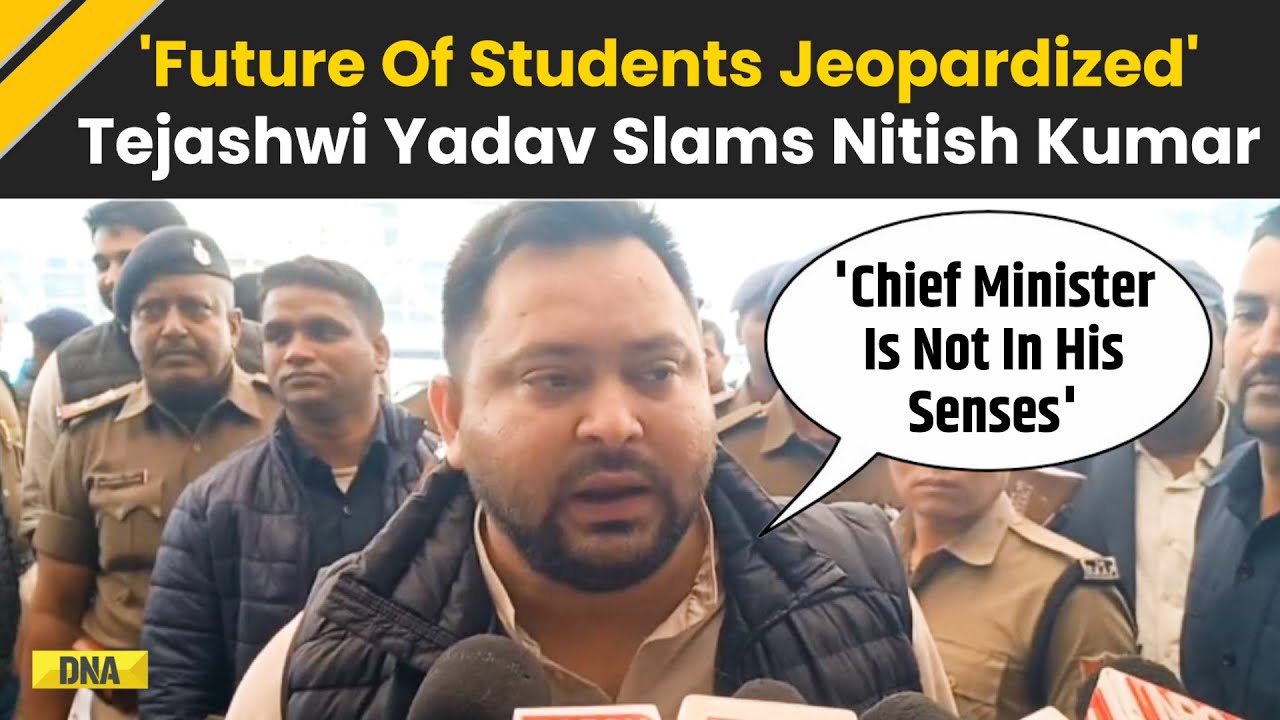 BPSC Protest: 'CM Not In His Senses,' Tejashwi Yadav Slams Nitish Kumar Over Aspirants Protest