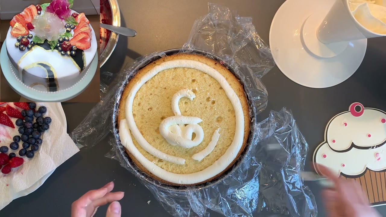 Si të dekorojm një torte për ditëlindje me fondant—paste sheqeri Recetin 👇🏻🎂