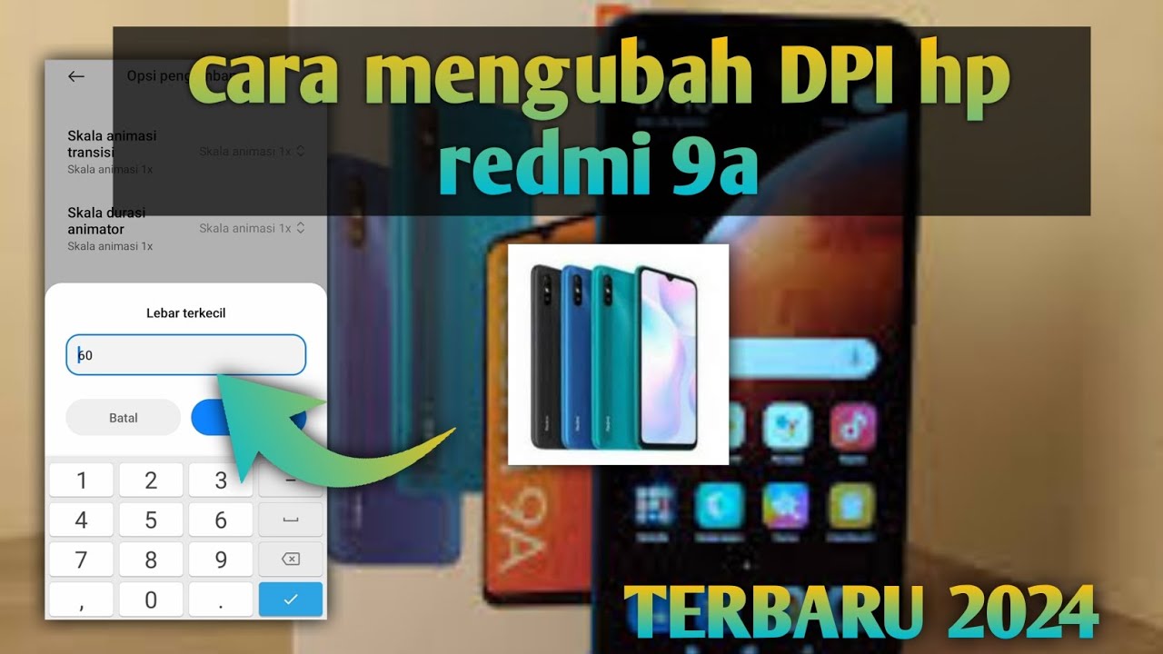 cara mengubah DPI hp redmi 9a