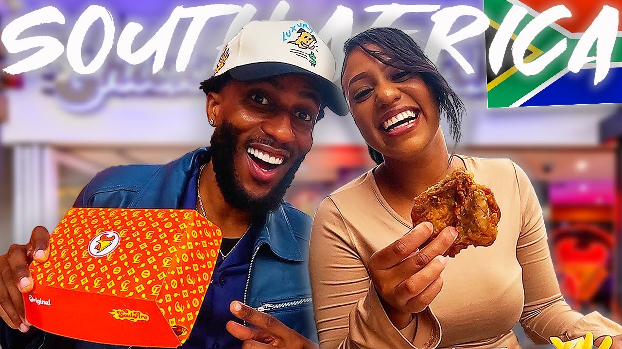 American Tries Most Popular Fast Food In South Africa! 🇿🇦 | Chicken Licken