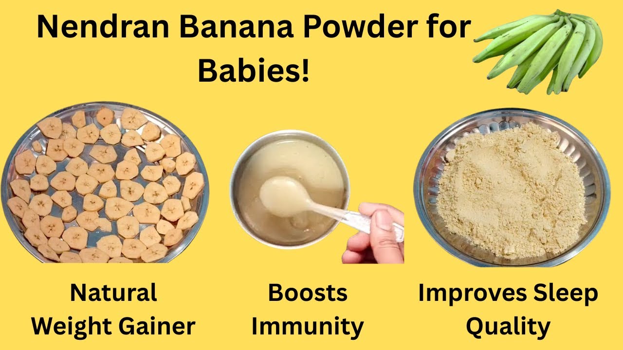 Nendran Banana Powder for Babies | 6 Months+ Baby Weight Gain Food #babysfoodmagic #babyfood #food