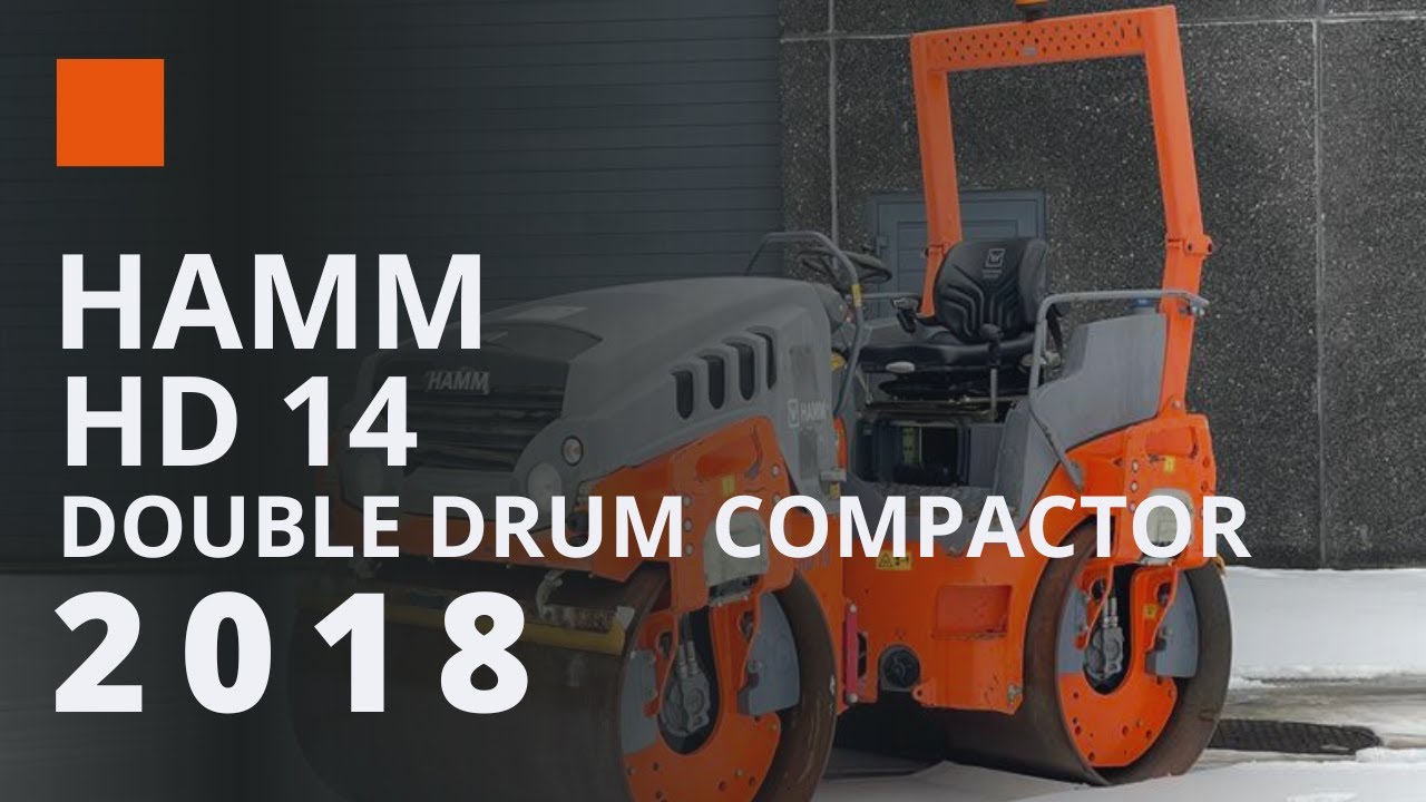 HAMM HD 14 VV used roller for sale | 2018 tandem roller with 1,497 hours