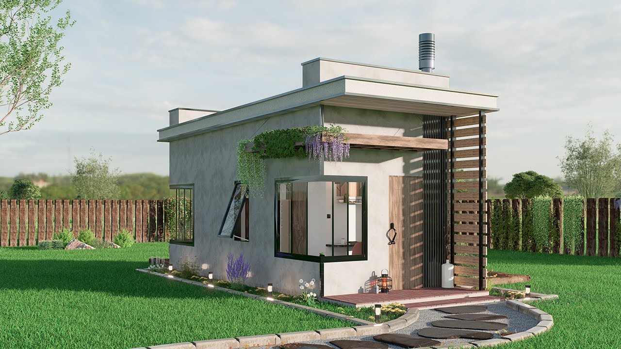 Casa Pequeña de 3 x 7 Metros | Ideal para Lotes Angostos