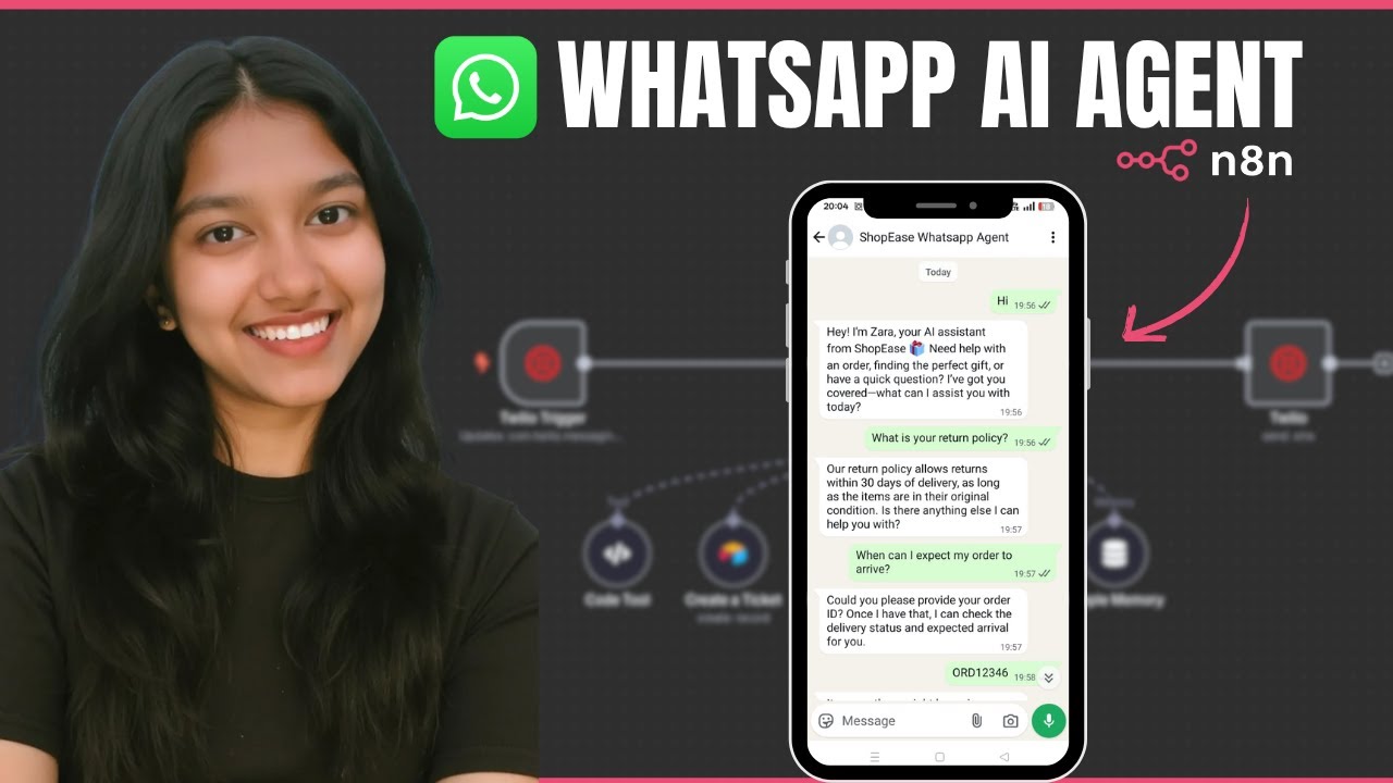 Создайте ИИ-агента WhatsApp всего за 30 минут (руководство n8n)