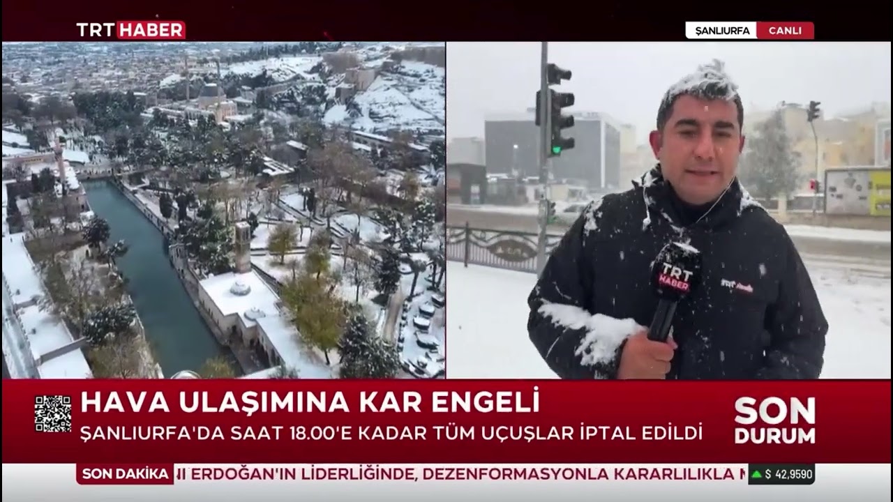 TRT Haber - Şanlıurfa'da Kuvvetli Kar Yağışı // Ahmet Hamdi ÇİÇEK