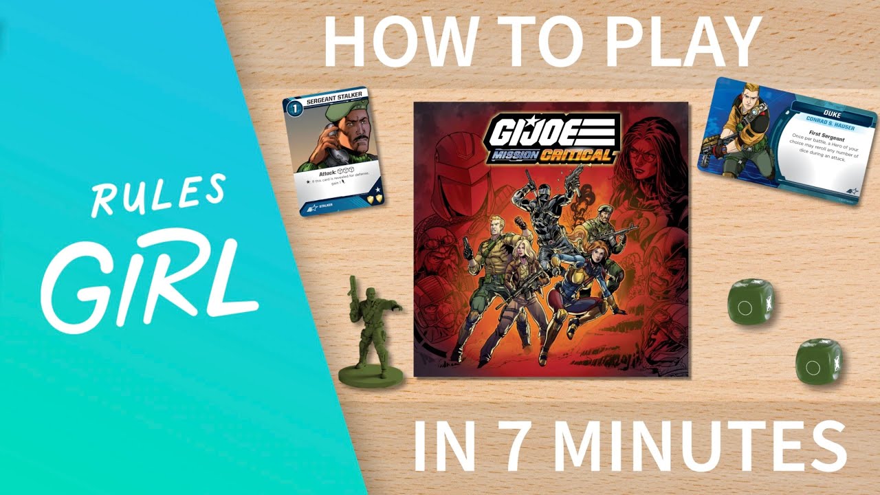 How to Play GI Joe: Mission Critical in 7 Minutes - Rules Girl