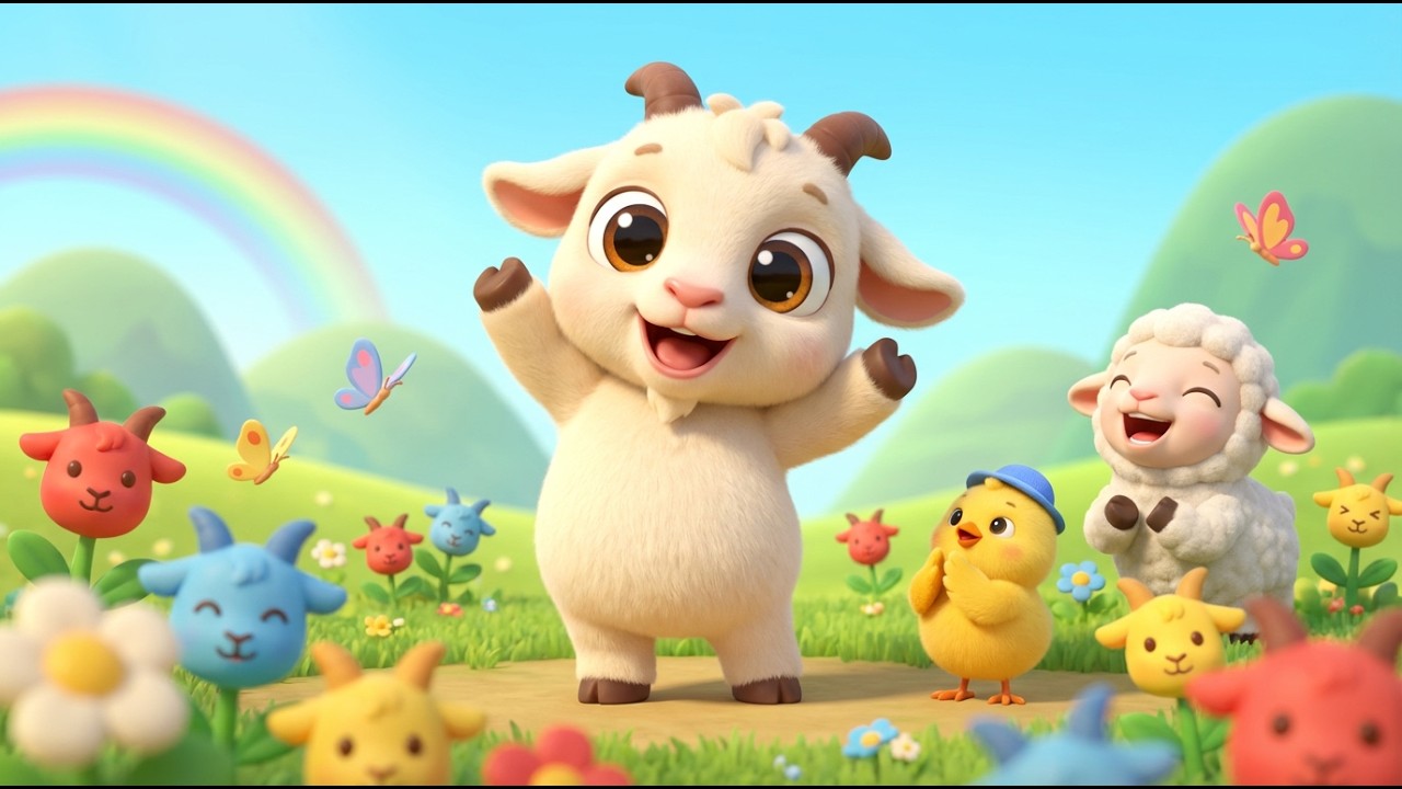 Das fr&ouml;hliche Zicklein 🐐 | Lustiges Ziegenlied f&uuml;r Kinder | Kinderlied mit Tieren | Neue Animation