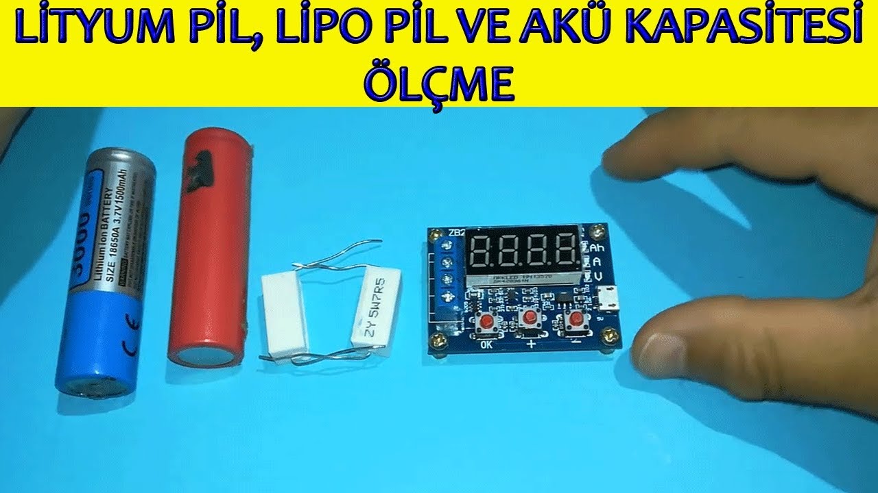 Lityum Pil Lipo Pil ve Akü Kapasitesi Ölçme Cihazı (ZB2L3,18650 batarya, ürün tanıtımı ve kullanımı)