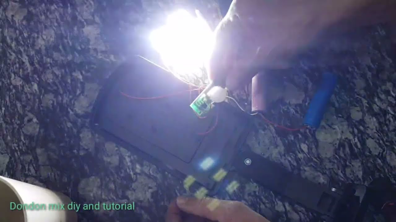 Cob bright solar sensor light BK-818-6 additional 3.7v lithium battery add mAh for longer use