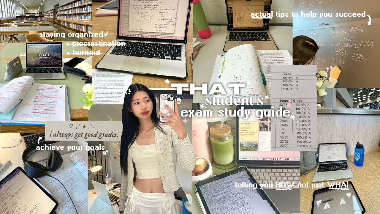THAT STUDENT&rsquo;S EXAM STUDY GUIDE ᯓᡣ𐭩 IT GIRL study tips to ACE finals, HOW to study & practice