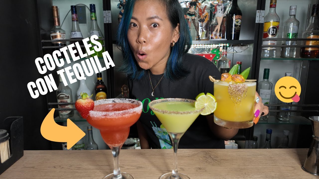 Cocteles con TEQUILA(3 sabores deliciosas)