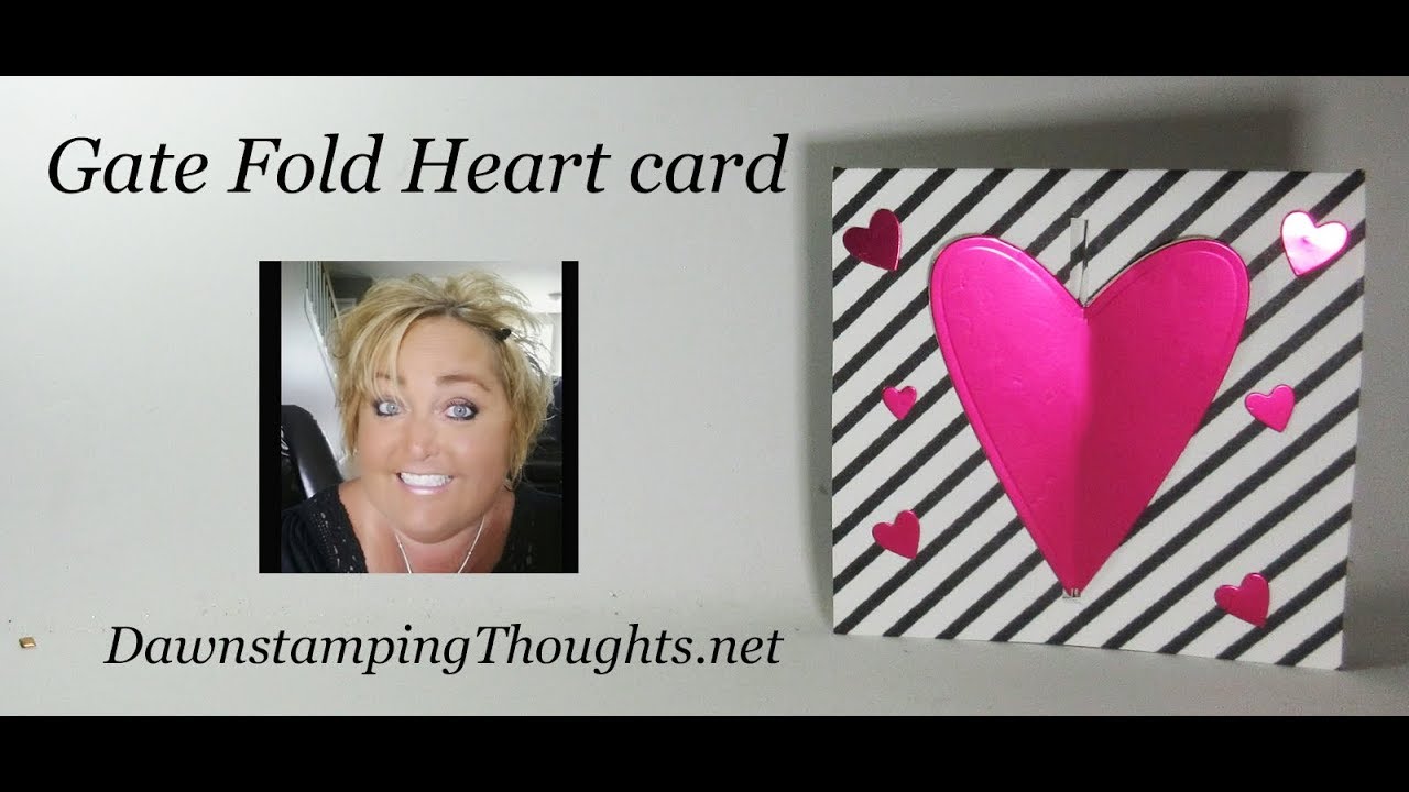 Gate Fold Heart card