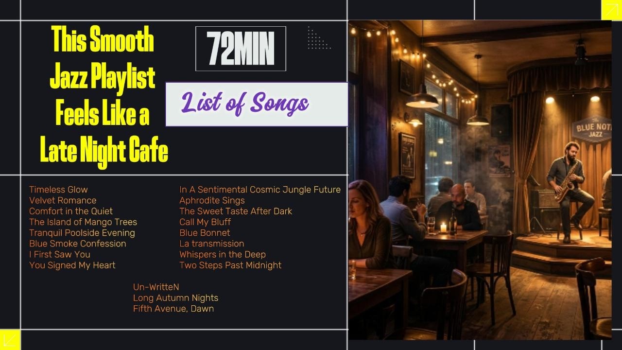 Smooth Jazz Playlist Feels Like a Late Night