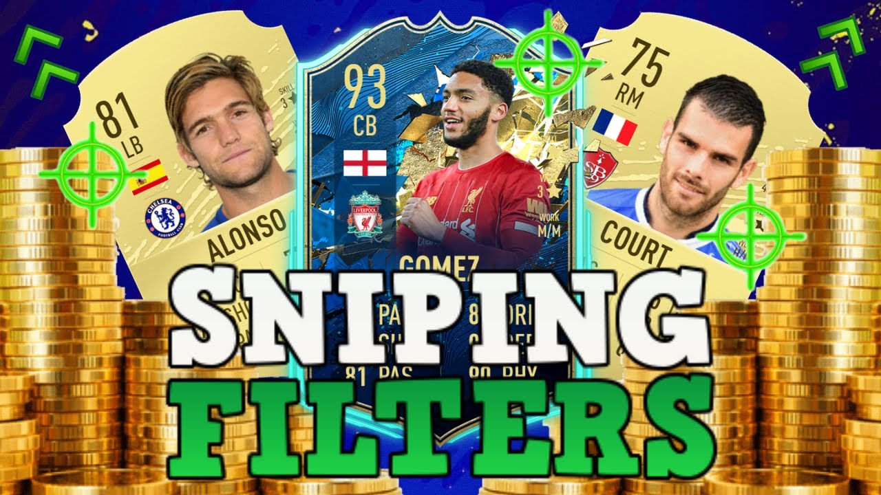 FIFA 20 BEST SNIPING FILTERS! HOW TO MAKE 100K AN HOUR RIGHT NOW! FIFA 20 BEST PLAYERS TO SNIPE!