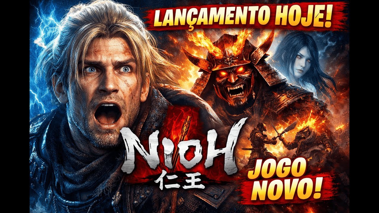 🔥 NIOH 3 LANÇOU! VOU SOFRER HOJE AO VIVO 😱⚔️