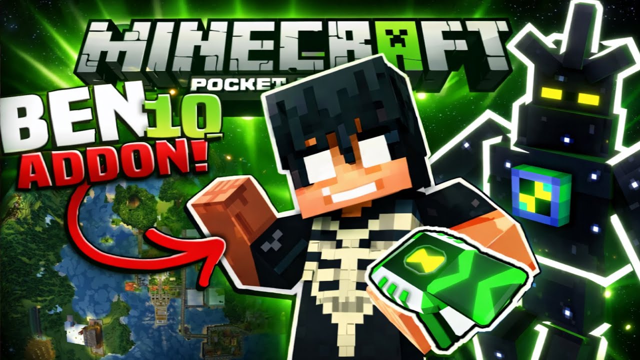Самый КРУТОЙ Ben 10 OMNIVERSE аддон для Minecraft Pe!! 😲😲