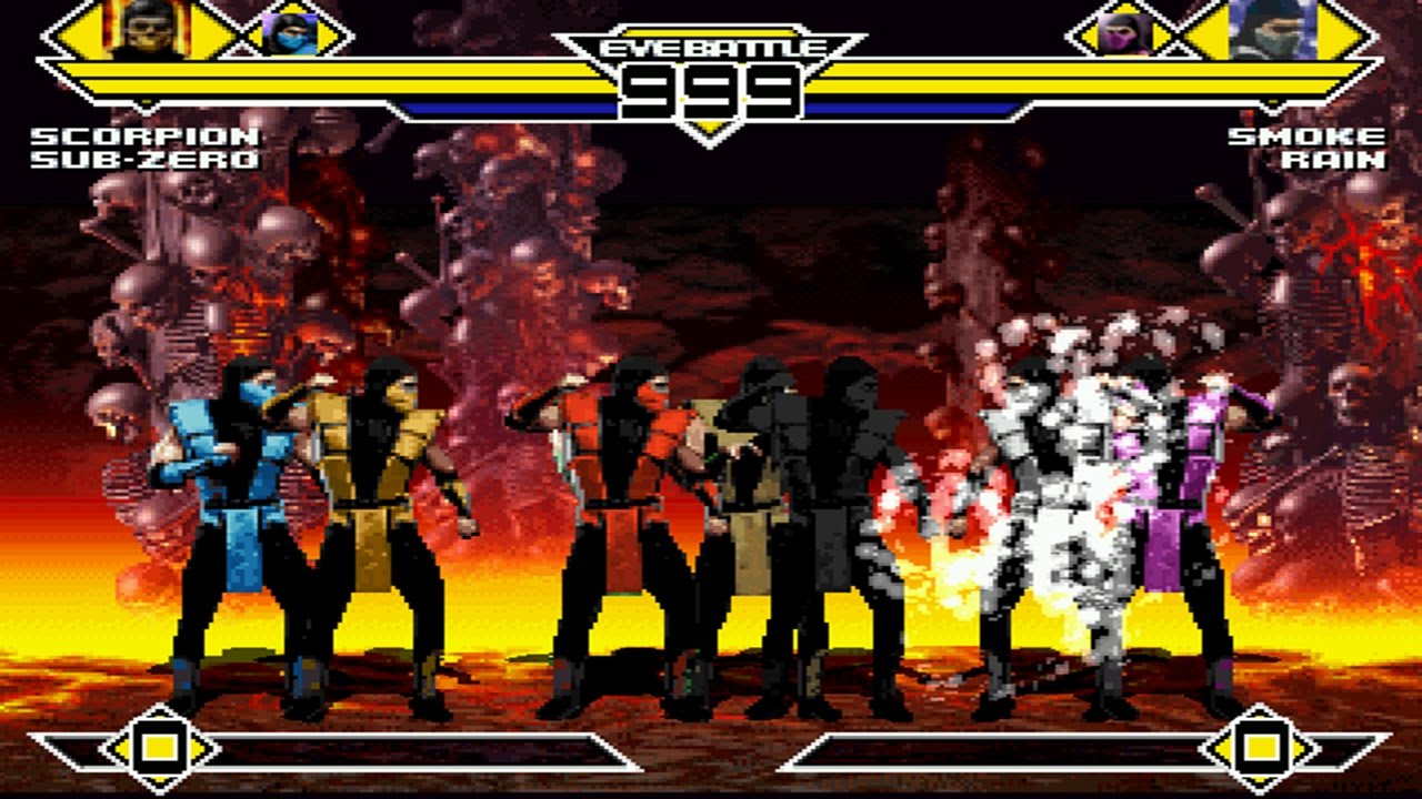 Mortal Kombat 3 Party 4v4 Patch MUGEN 1.0 Battle!!!