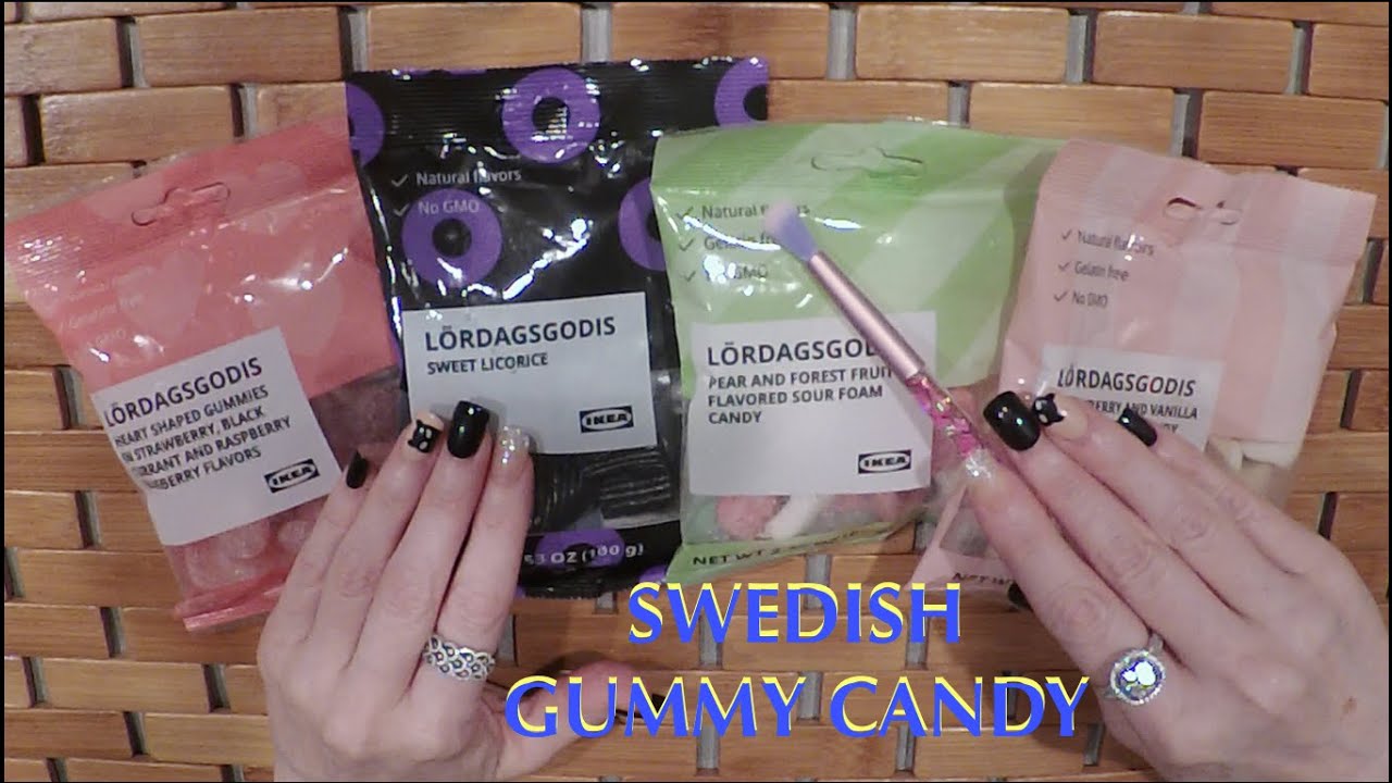 ASMR Gummy Candy Mukbang | Swedish Candy From IKEA | Whispered Ramble