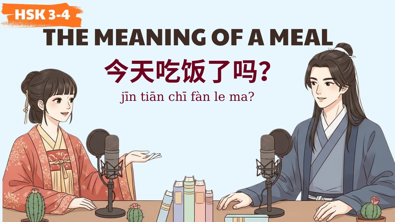 HSK 3-4 | The Meaning of a Meal | 今天吃饭了吗？| Learn Chinese Podcast