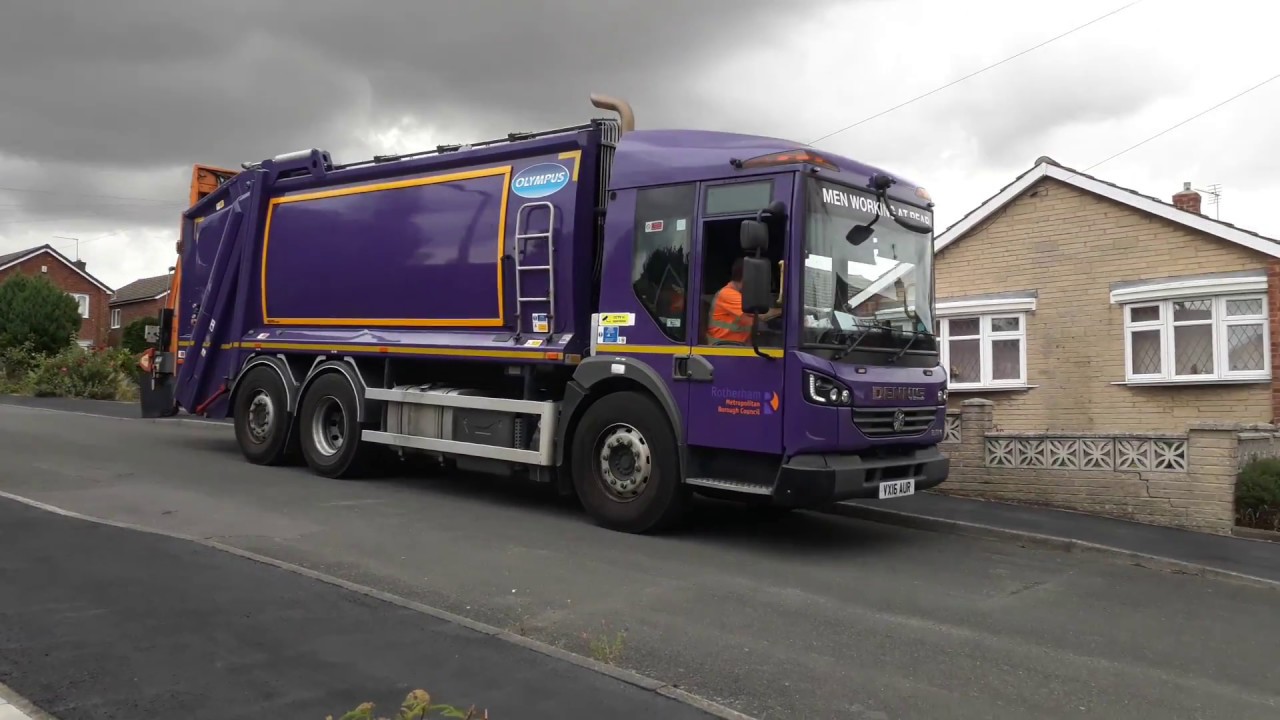 Dennis Elite 6 Bin lorry on General Waste, AUR