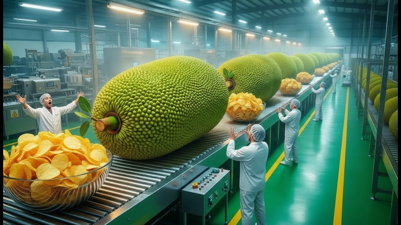 Inside a Jackfruit Chips Factory | Raw Jackfruit to Crispy Chips | Full Process