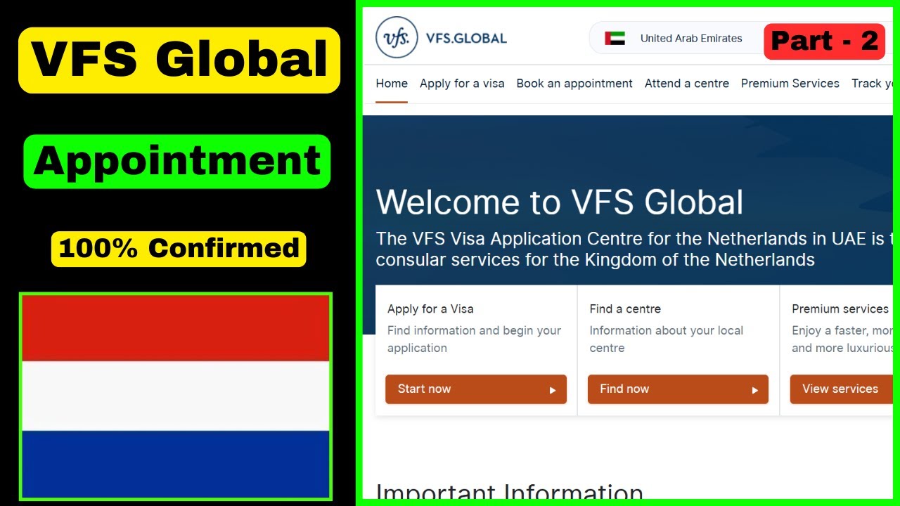 Netherlands visa appointment | how to book Netherlands visa appointment