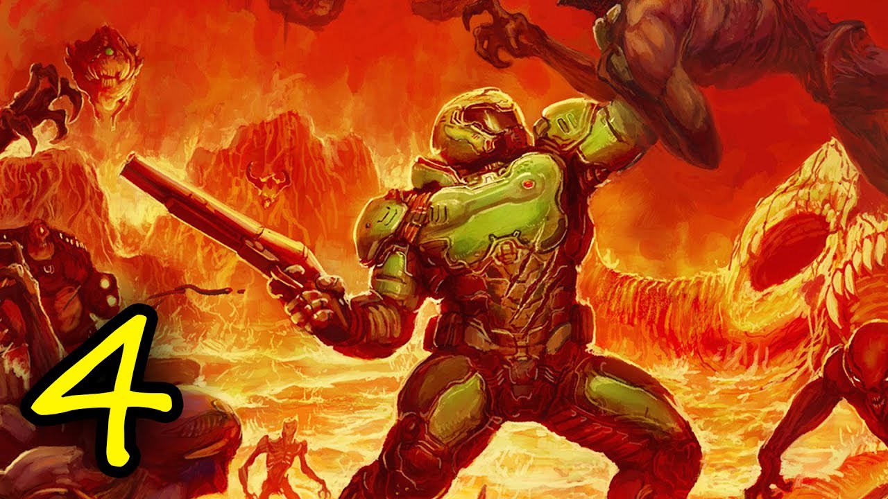 DOOM ДАВАЙТЕ ИГРАТЬ - ЧАСТЬ 4 | БЕШЕНСТВО НИКОГДА НЕ ЗАКАНЧИВАЕТСЯ