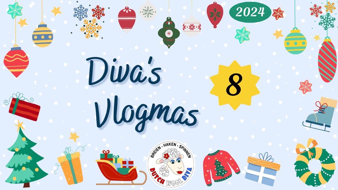 Diva's Vlogmas 2024 [8] - Korte Vlogjes in de decembermaand over breien, haken, spinnen en meer!