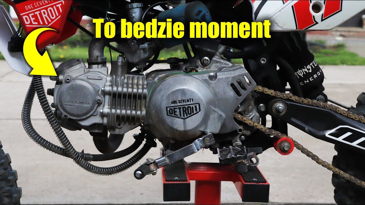 Rozbieranie silnika k170 w 20 minut od mojego nowego PitBike MRF (zs155,yx160,k170 kayo)