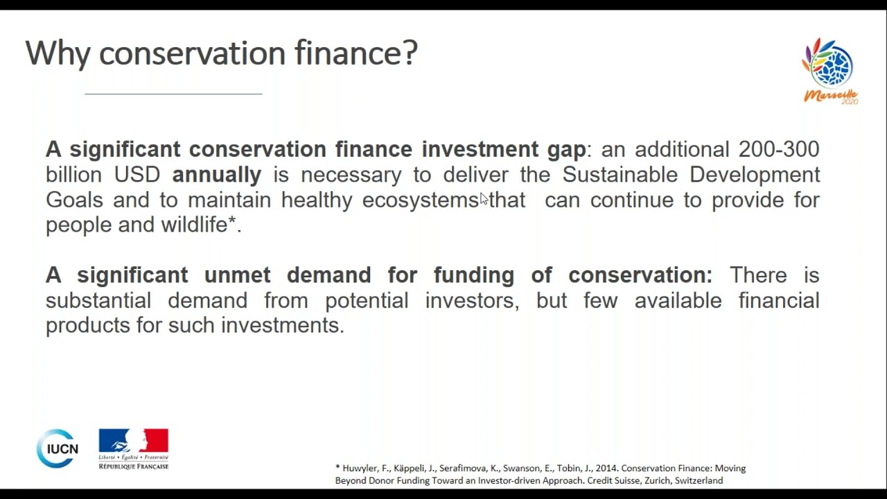 IUCN BioBiz PANORAMA Webinar #5: How to get private financing to flow for conservation outcomes