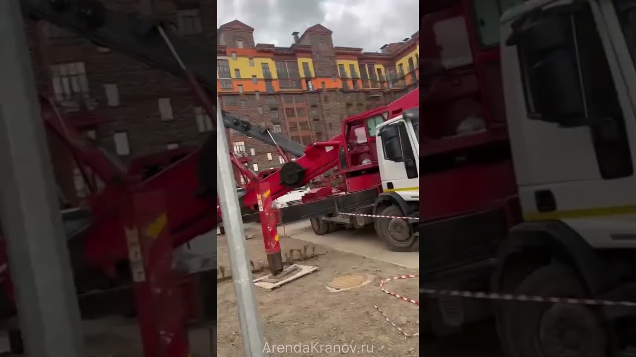 Аренда автовышек 35м, 40м, 45м и 50м на строительстве ЖК Лайково