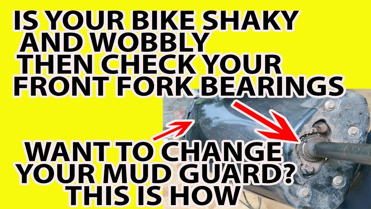 How To Replace Suzuki Access Front Mud Guard and Replacing Front Fork Ball Bearing
