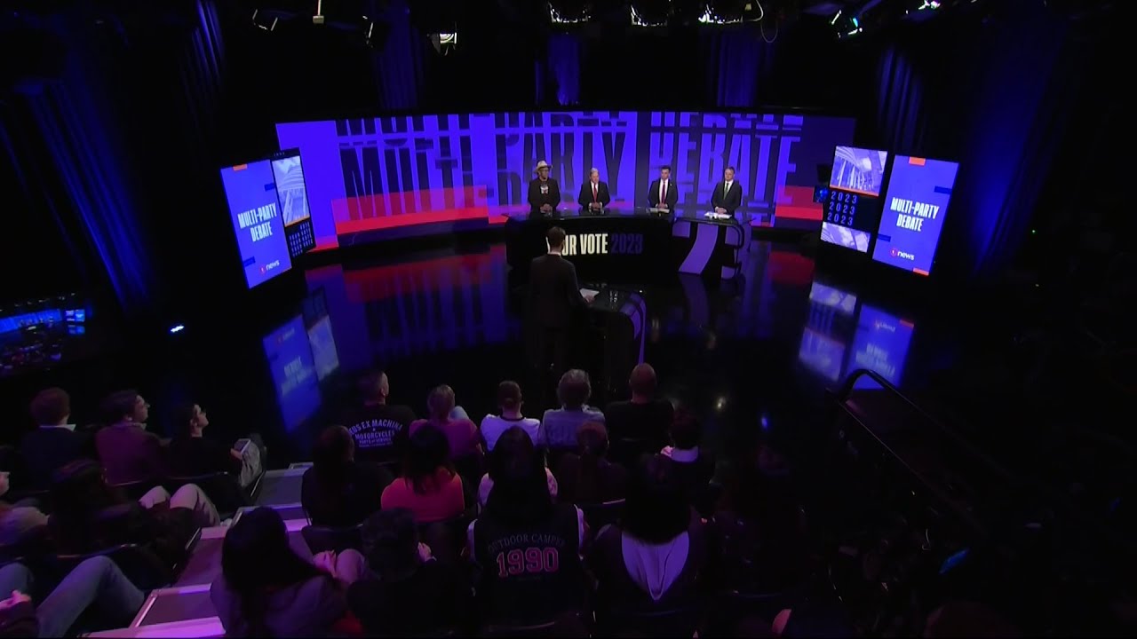 TVNZ: 1 News Your Vote 2023 - Multi Party Debate Graphic Montage [5th October 2023]