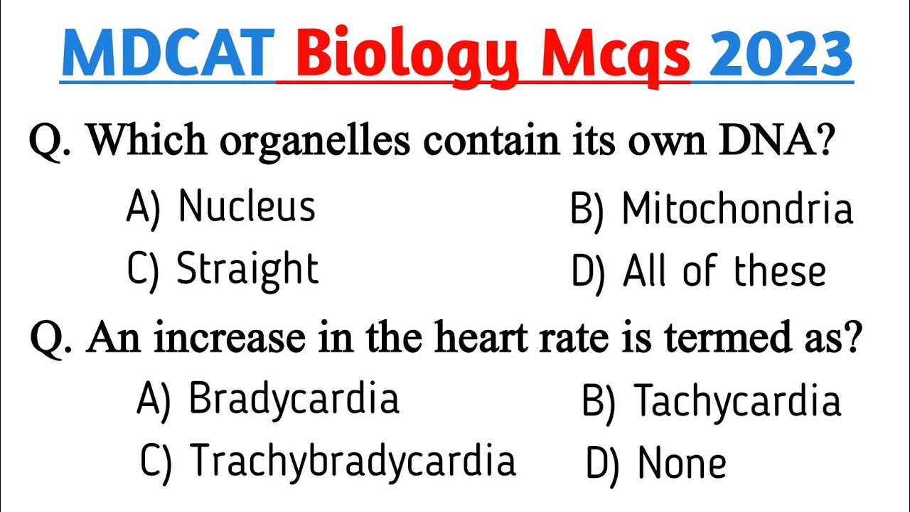 MDCAT biology mcqs 2023 | MDCAT mcqs | MDCAT test preparation 2023
