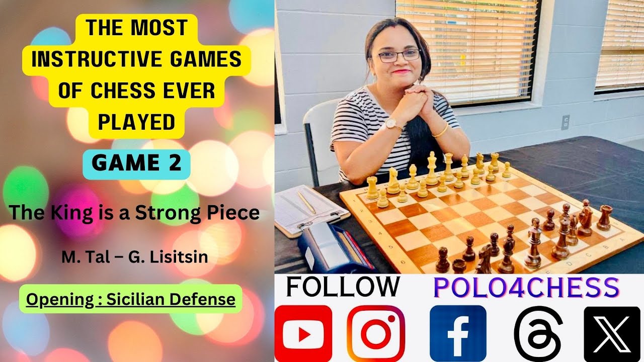The Most Instructive Games of #Chess Ever Played | Game 2 | M. Tal – Lisitsin 1956, Sicilian Defense