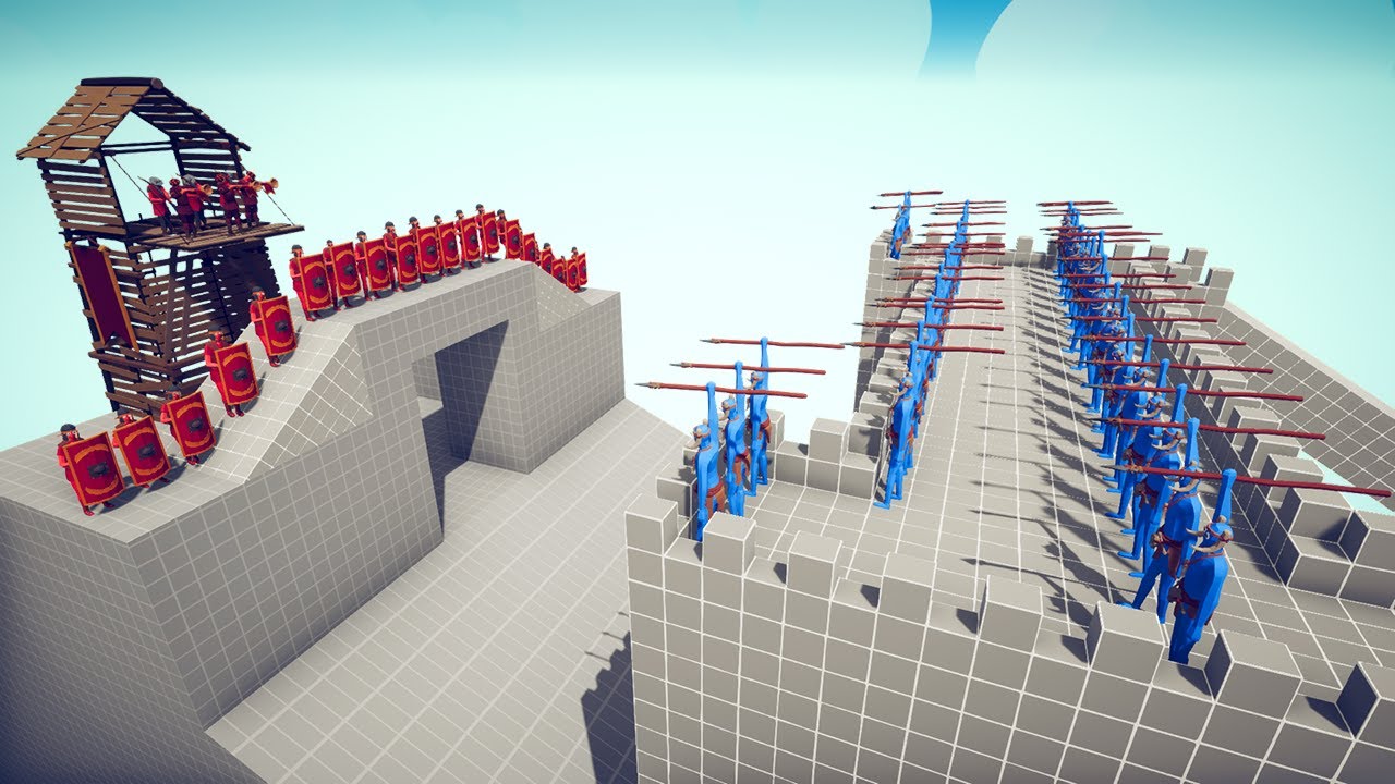 Capturing the Fixed Tower from the Secret Tower | Totally Accurate Battle Simulator TABS