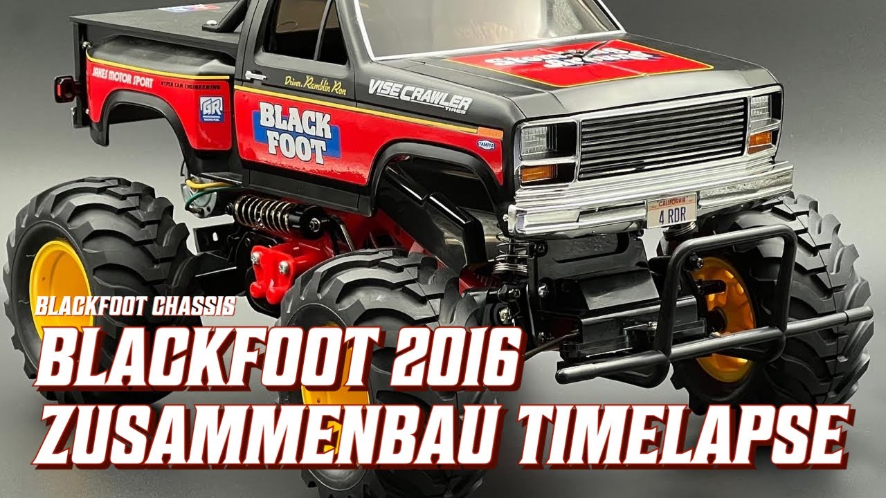 Tamiya Blackfoot 2016 58633 Monster Truck Zusammenbau Time Lapse video