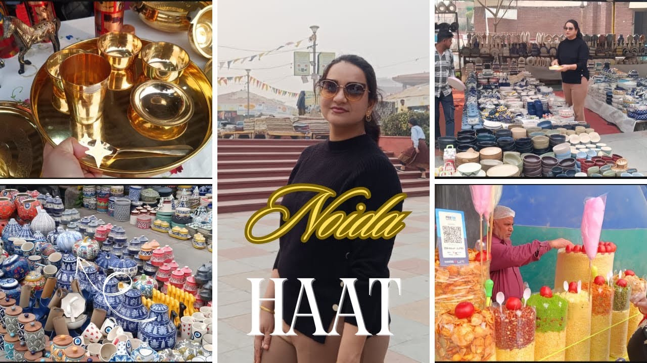 NOIDA HAAT CRAFT MELA🔥... Noida ka rangeen mela🦚🌼🌈✨.. #noidahaat #viralvlogs #handicraft #vlog 
