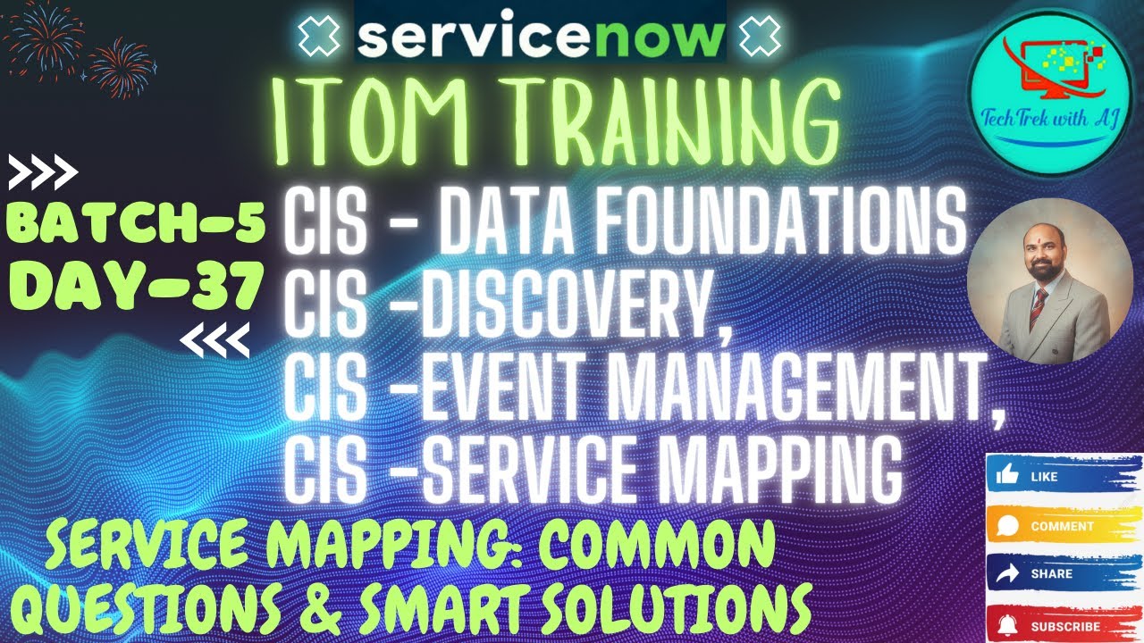 ITOM Training || Batch 5 || Day 37 || Service Mapping: Common Questions & Smart Solutions #itom #SM
